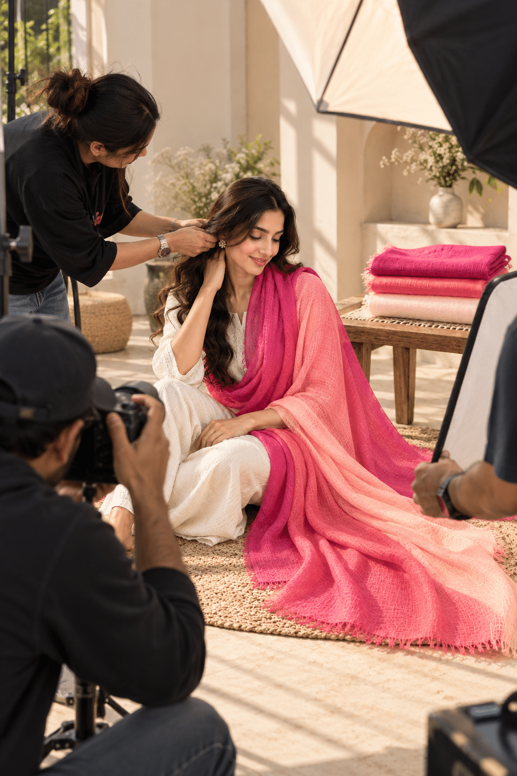 Krishna Pashmina campaign photoshoot