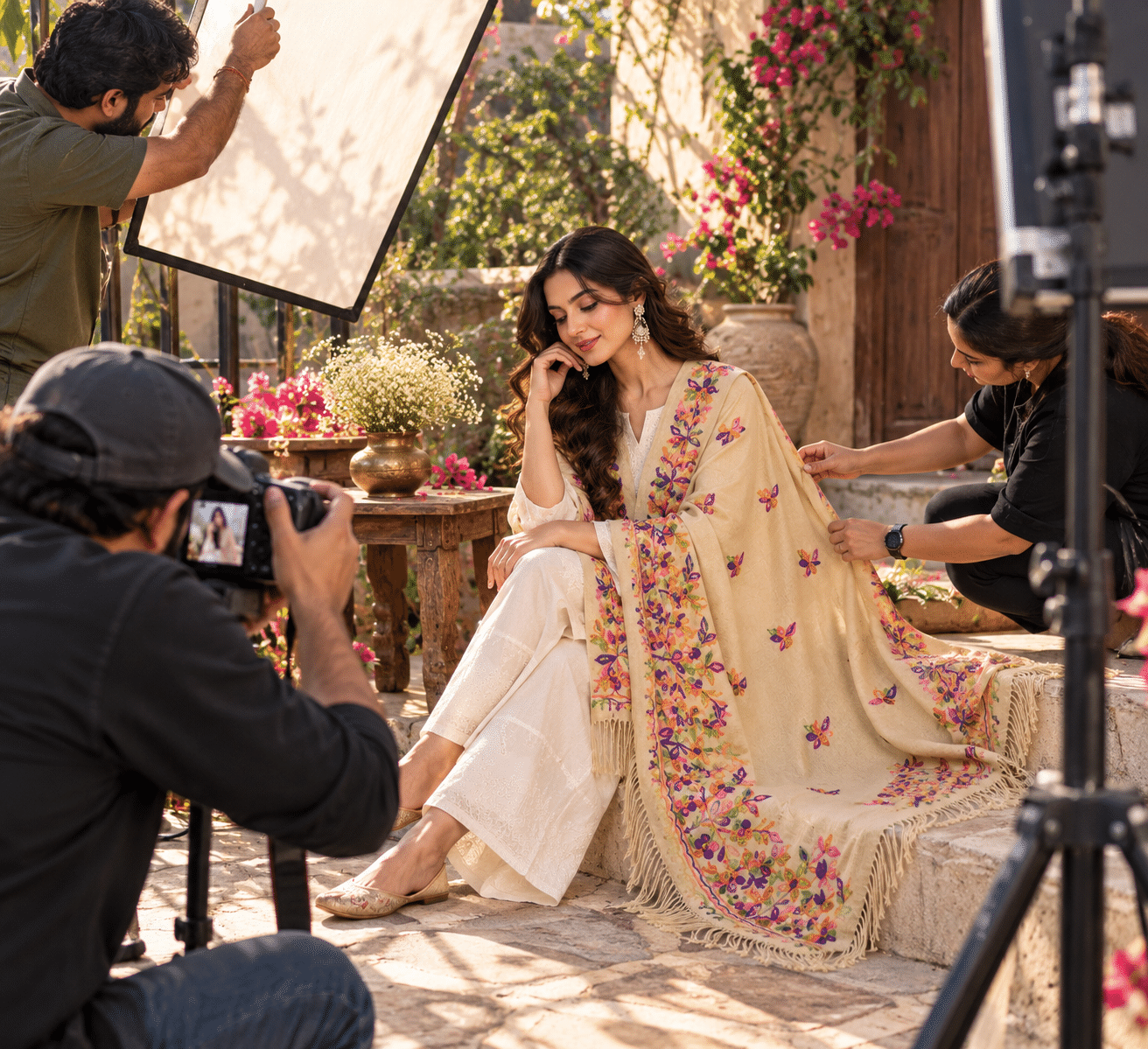 Krishna Pashmina campaign photography