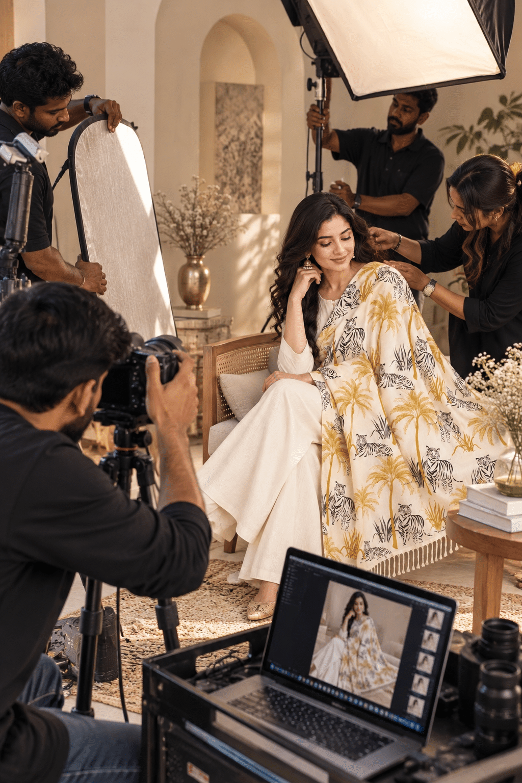 Krishna Pashmina photoshoot