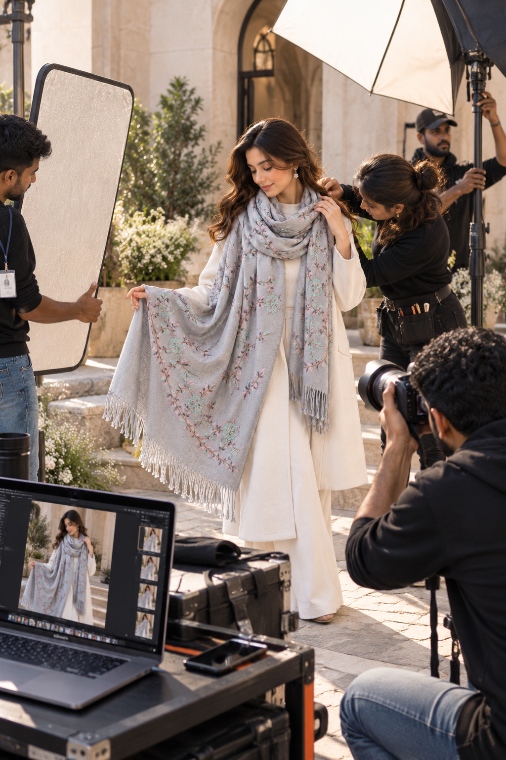 Krishna Pashmina campaign behind the scenes