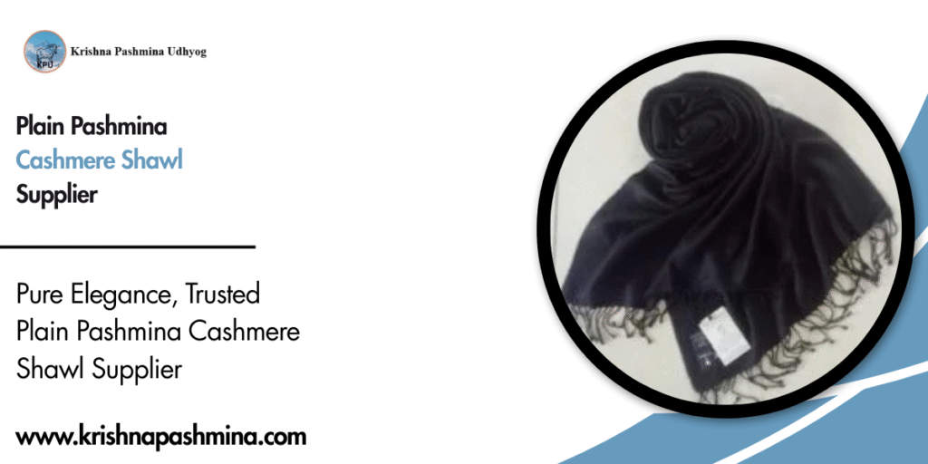 Plain Pashmina Cashmere Shawl Supplier