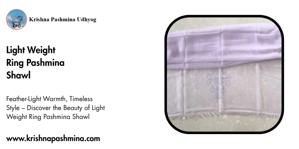 Light Weight Ring Pashmina Shawl