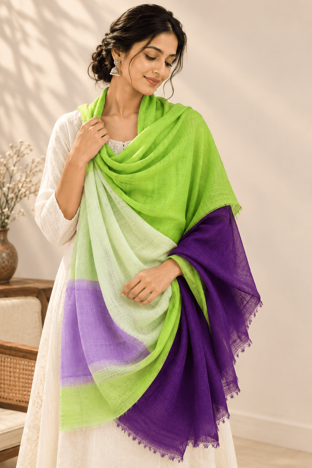 Ombre Pashmina Shawls and Stoles