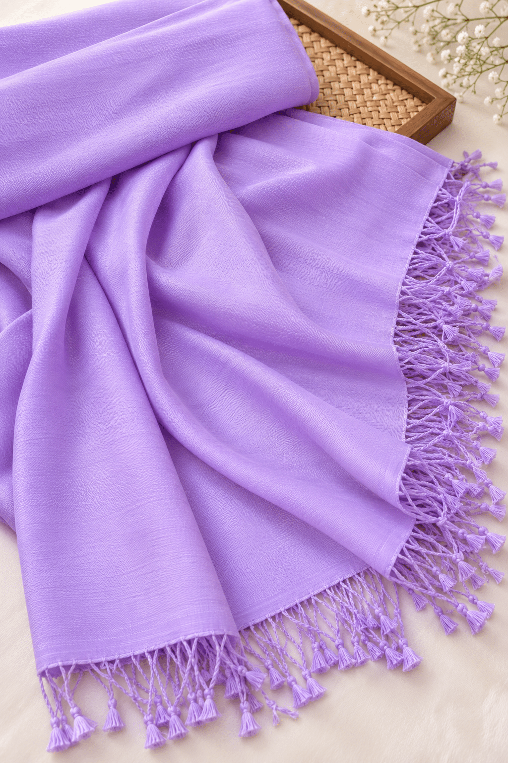 Silk Cashmere Fabric Detail