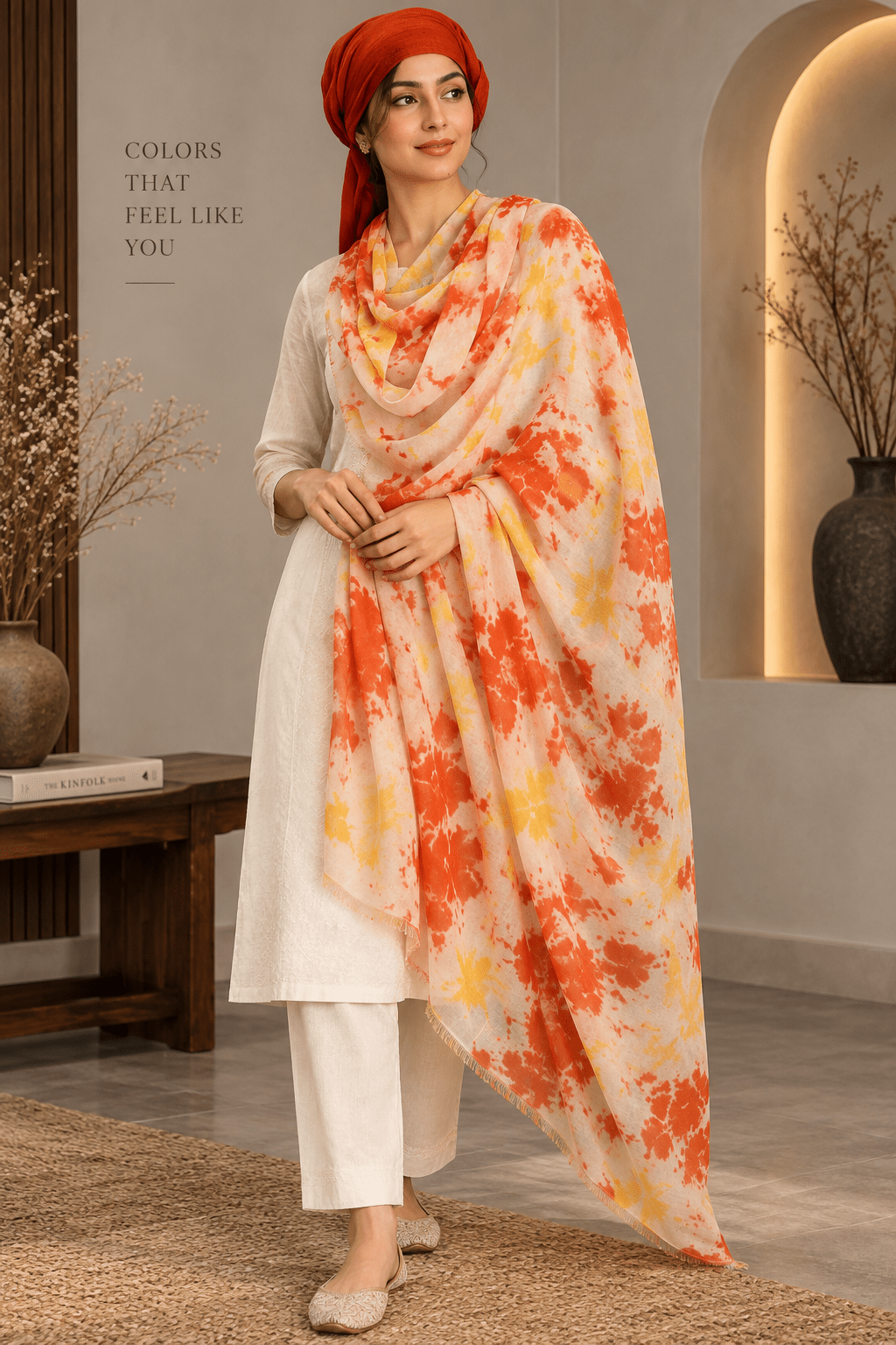 Tie-Dye Pashmina Design