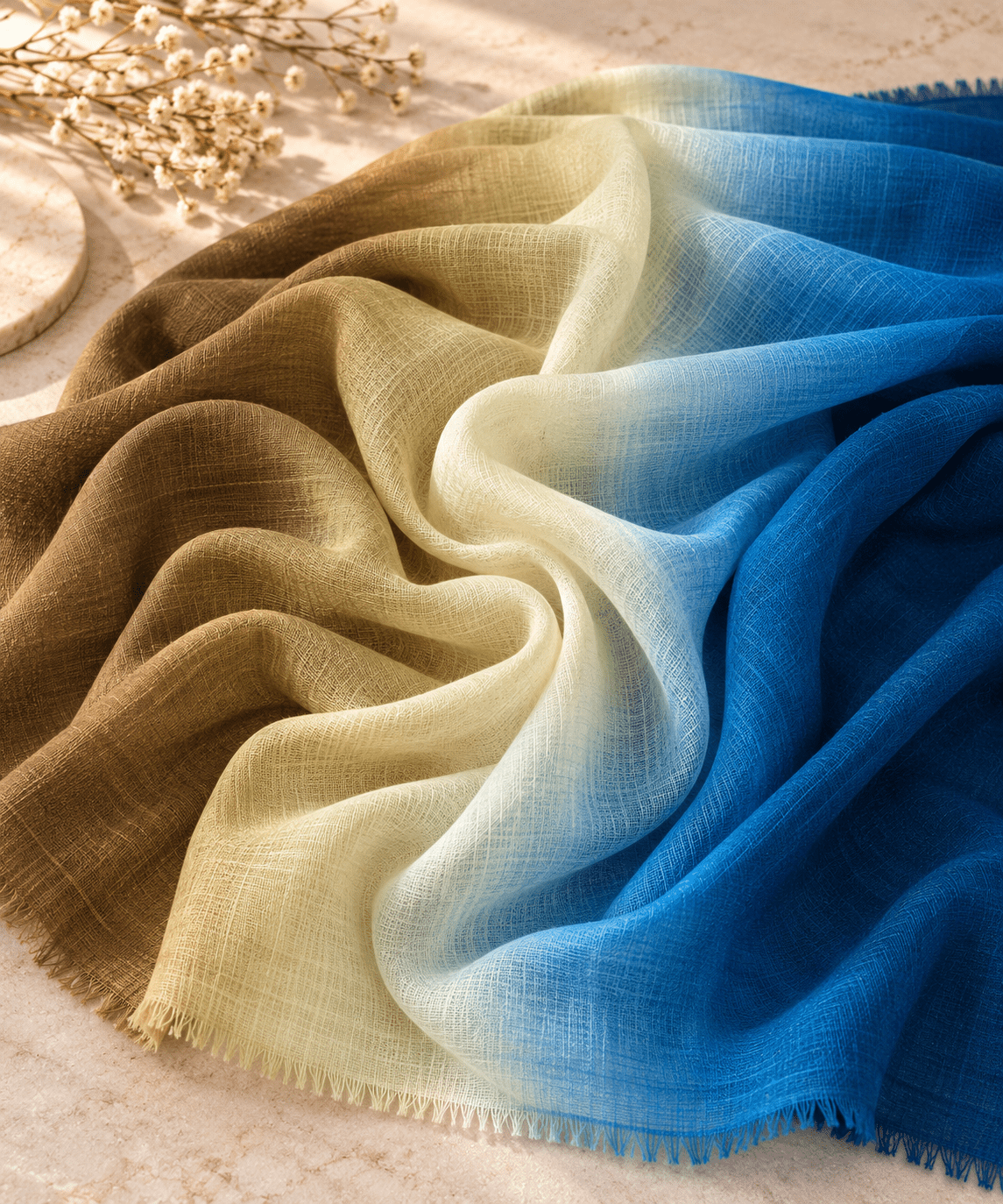 Ombre Pashmina Fabric